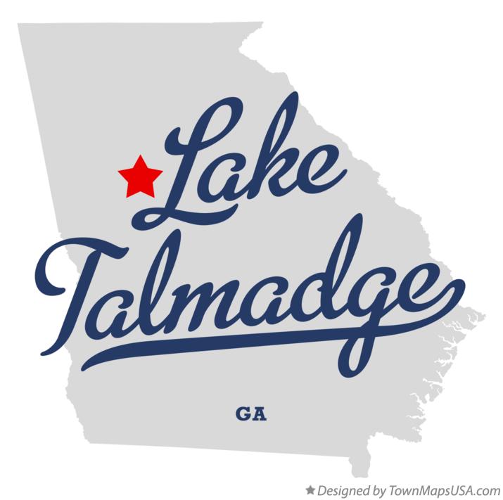 Map of Lake Talmadge Georgia GA