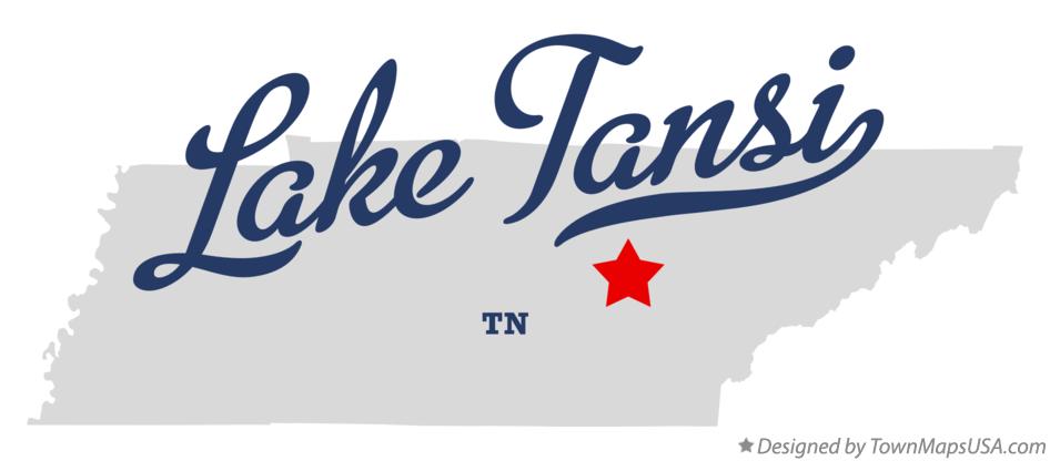 Map of Lake Tansi Tennessee TN