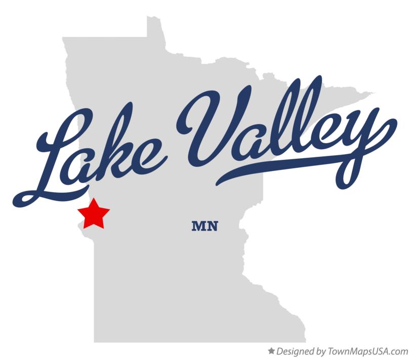 Map of Lake Valley Minnesota MN