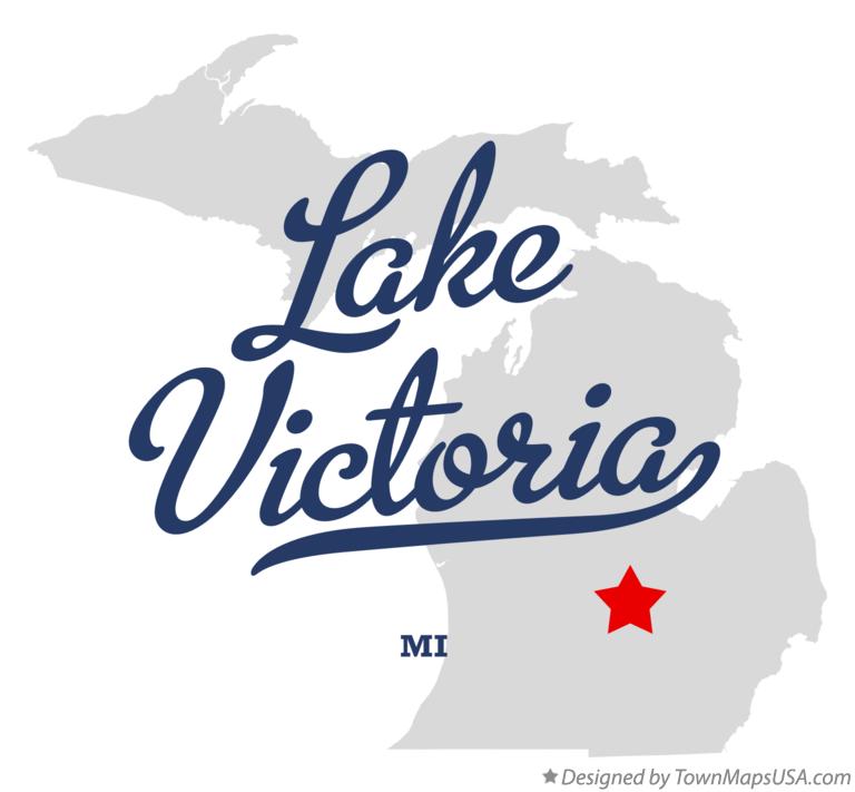 Map of Lake Victoria Michigan MI