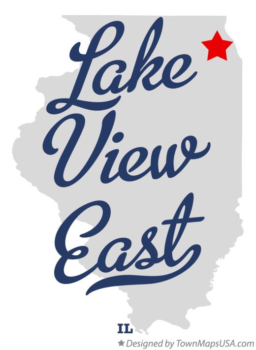 Map of Lake View East Illinois IL
