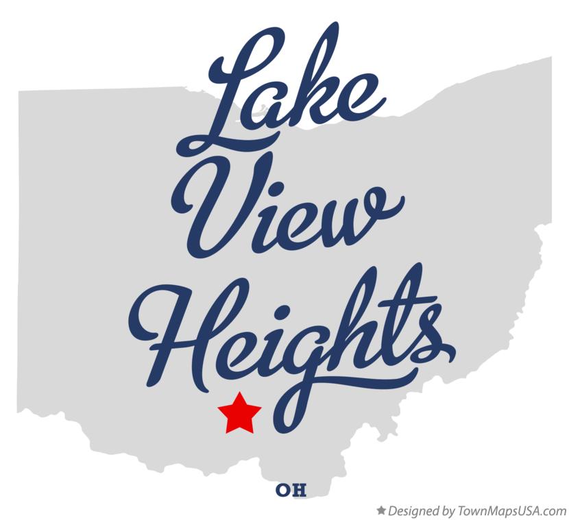 Map of Lake View Heights Ohio OH