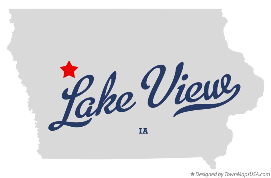 Map of Lake View Iowa IA