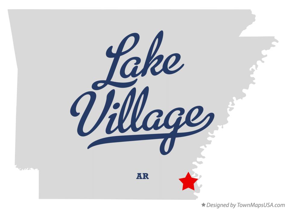 Map of Lake Village Arkansas AR