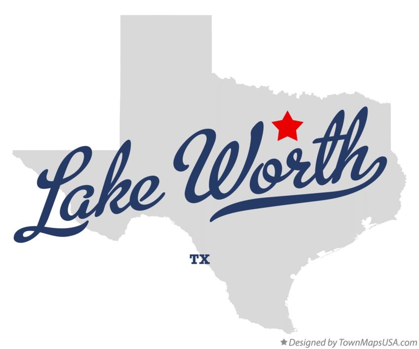 Map of Lake Worth Texas TX