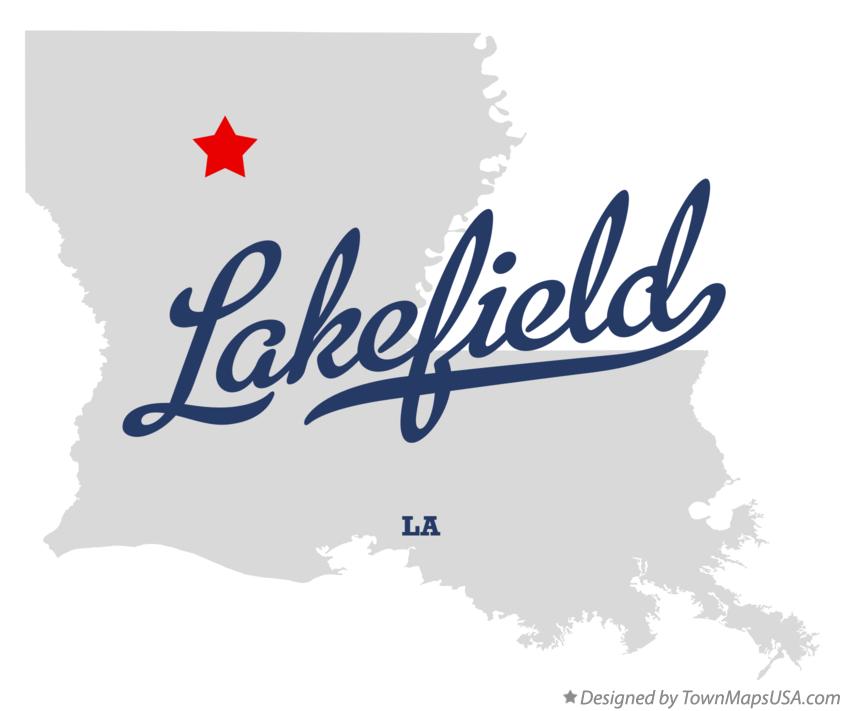 Map of Lakefield Louisiana LA
