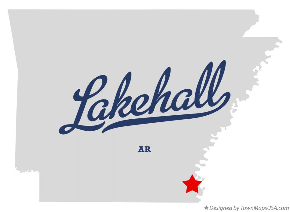 Map of Lakehall Arkansas AR