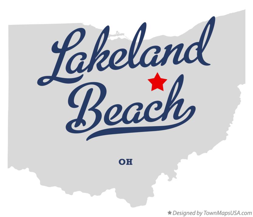 Map of Lakeland Beach Ohio OH