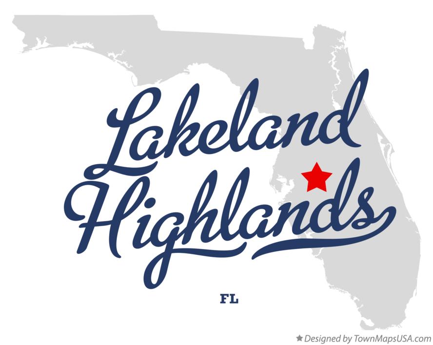 Map of Lakeland Highlands Florida FL