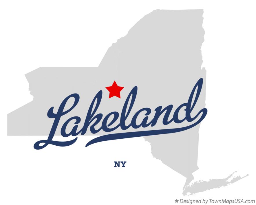 Map of Lakeland New York NY