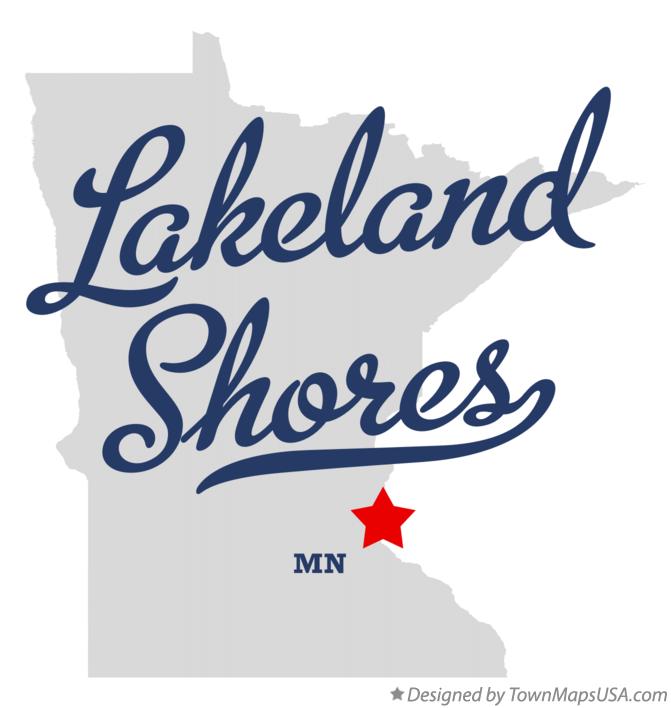 Map of Lakeland Shores Minnesota MN