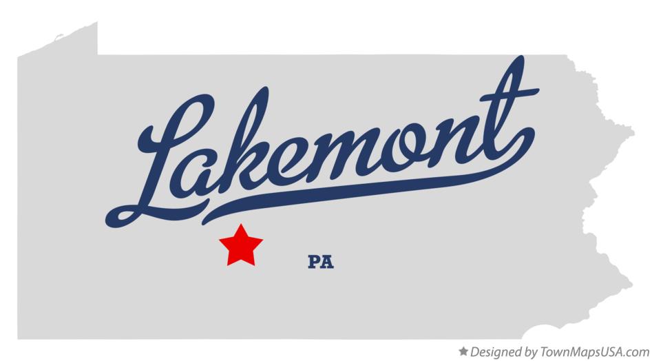 Map of Lakemont Pennsylvania PA