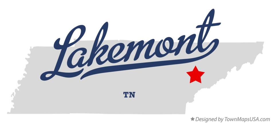 Map of Lakemont Tennessee TN