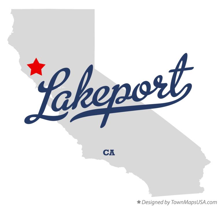 Map of Lakeport California CA