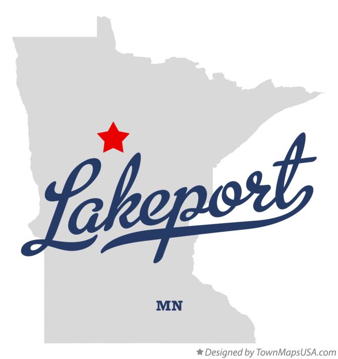 Map of Lakeport Minnesota MN