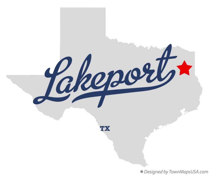 Map of Lakeport Texas TX