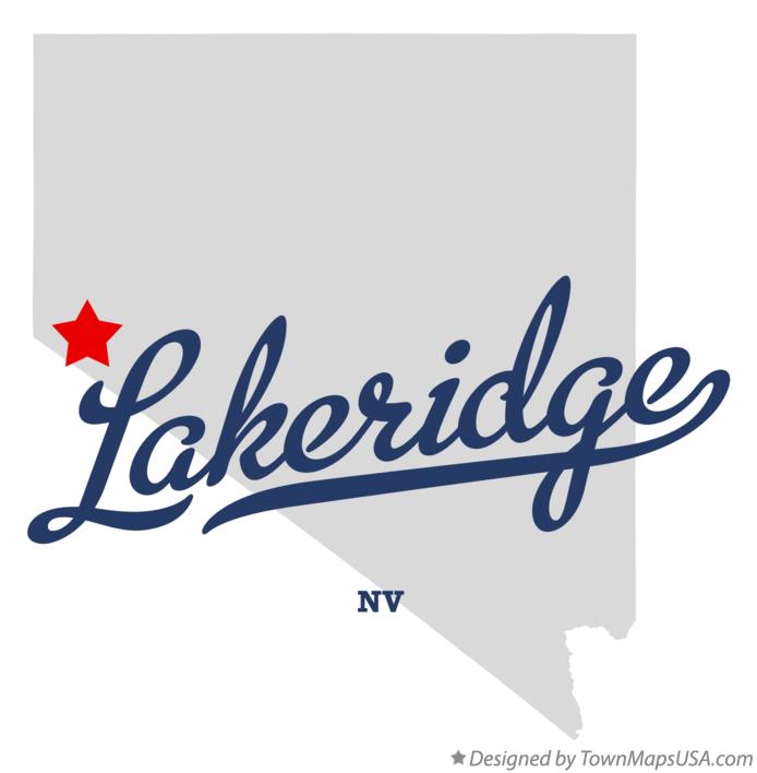 Map of Lakeridge Nevada NV
