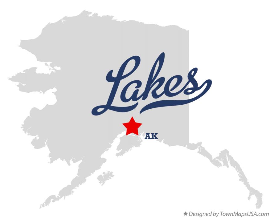 Map of Lakes Alaska AK