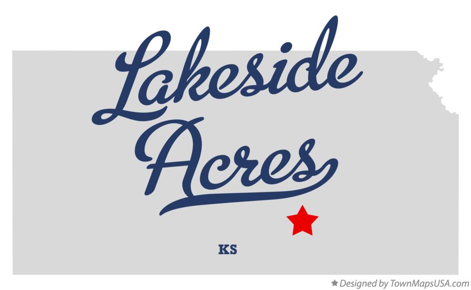 Map of Lakeside Acres Kansas KS