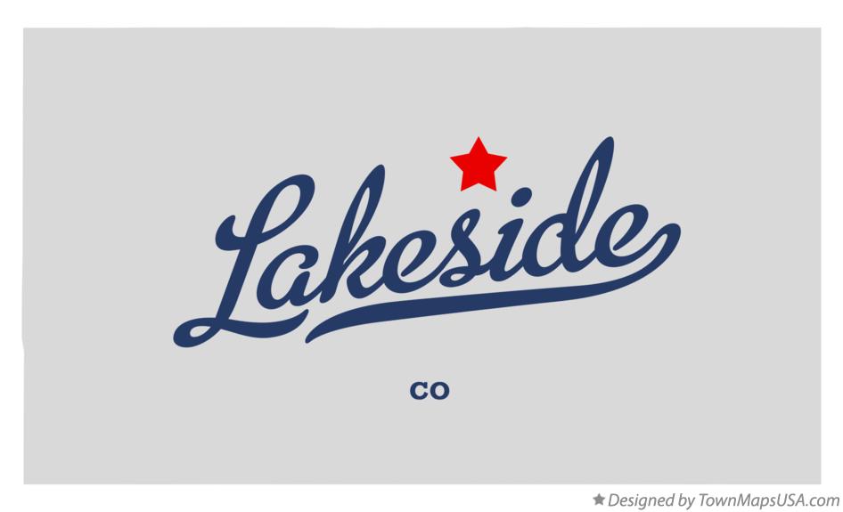 Map of Lakeside Colorado CO