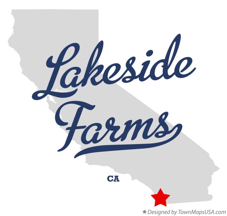 Map of Lakeside Farms California CA