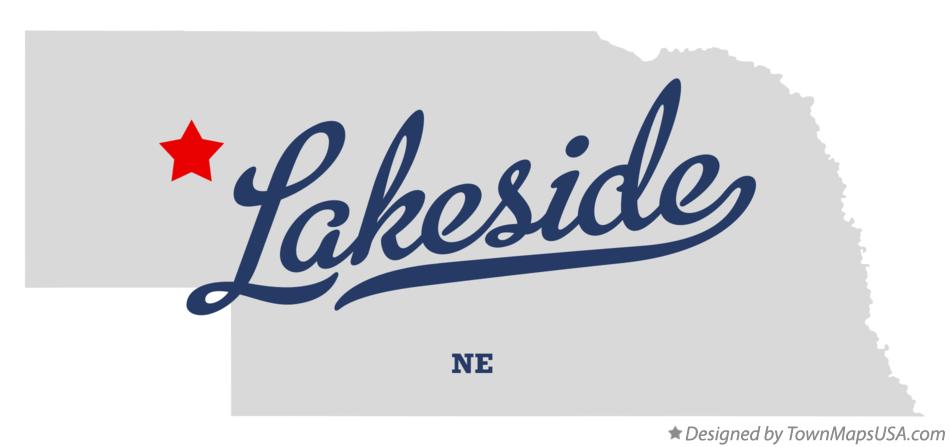 Map of Lakeside Nebraska NE