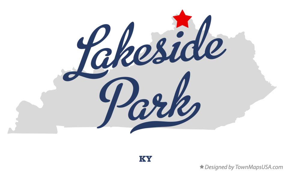 Map of Lakeside Park Kentucky KY