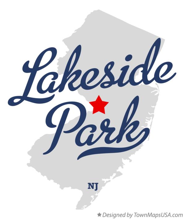 Map of Lakeside Park New Jersey NJ