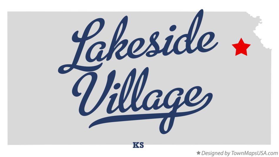 Map of Lakeside Village Kansas KS
