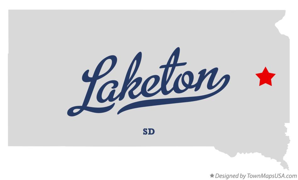 Map of Laketon South Dakota SD