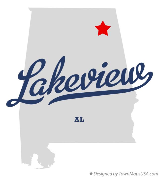 Map of Lakeview Alabama AL