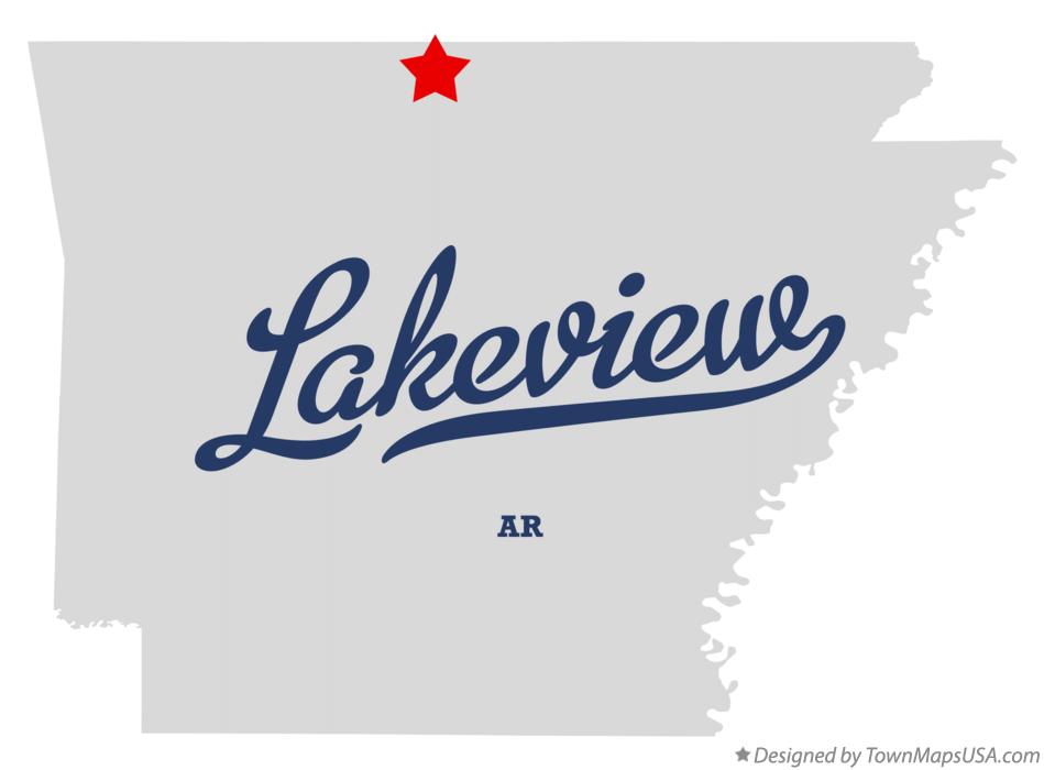 Map of Lakeview Arkansas AR