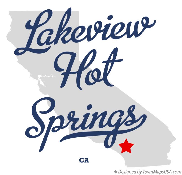 Map of Lakeview Hot Springs California CA