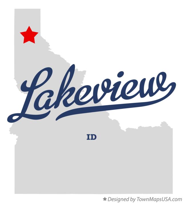 Map of Lakeview Idaho ID