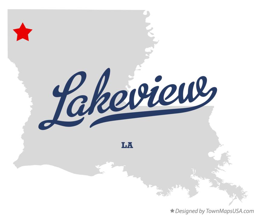 Map of Lakeview Louisiana LA