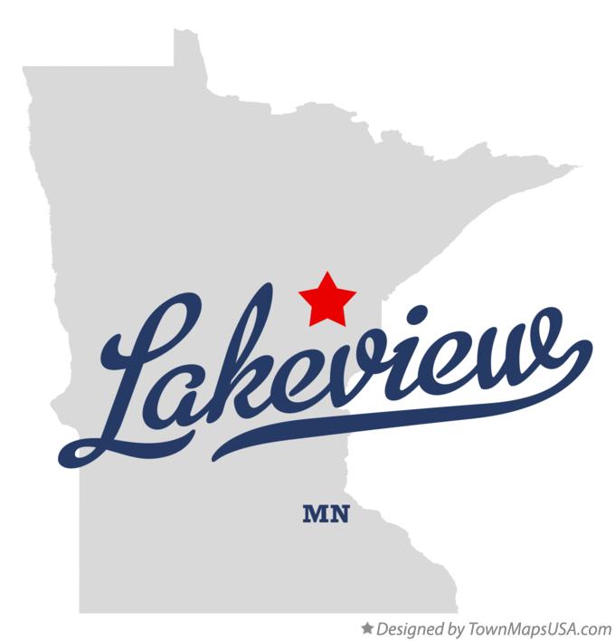 Map of Lakeview Minnesota MN