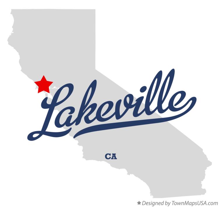 Map of Lakeville California CA