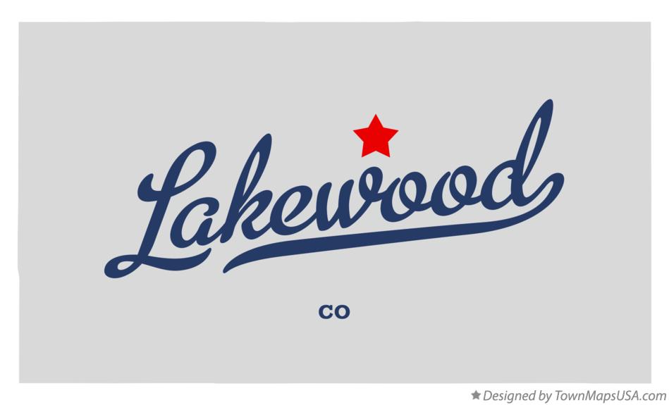 Map of Lakewood Colorado CO