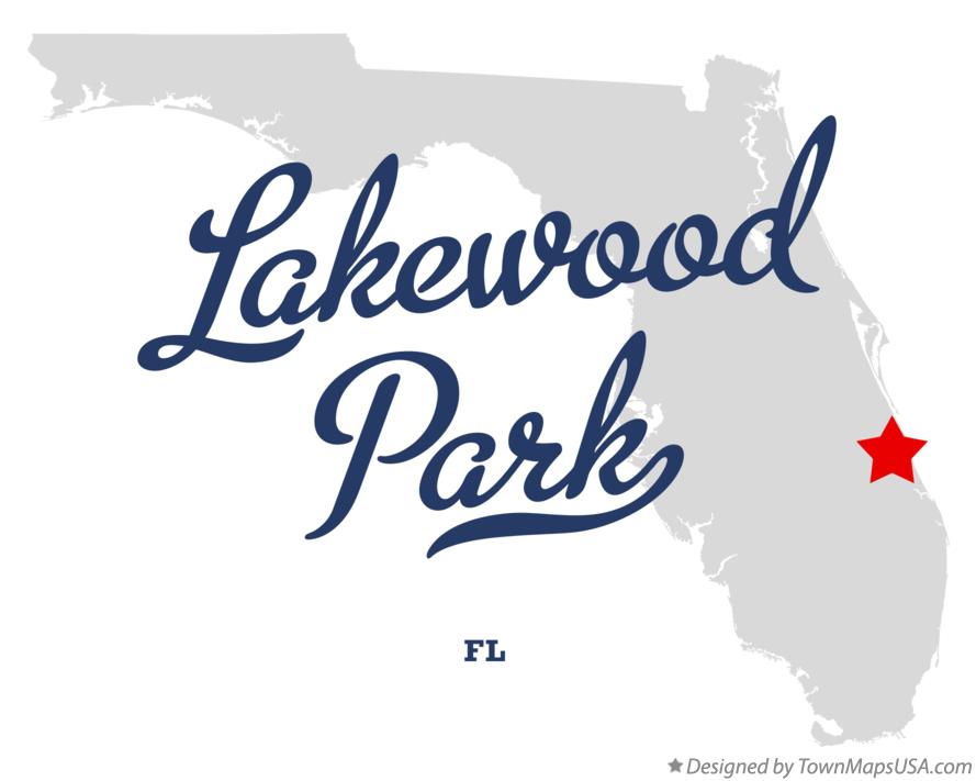 Map of Lakewood Park Florida FL