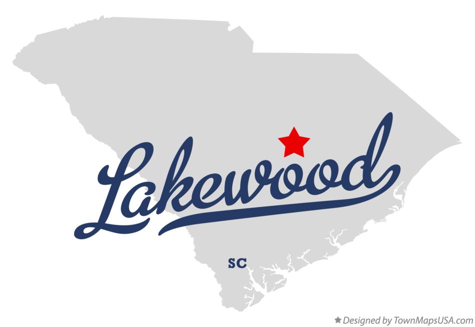Map of Lakewood South Carolina SC