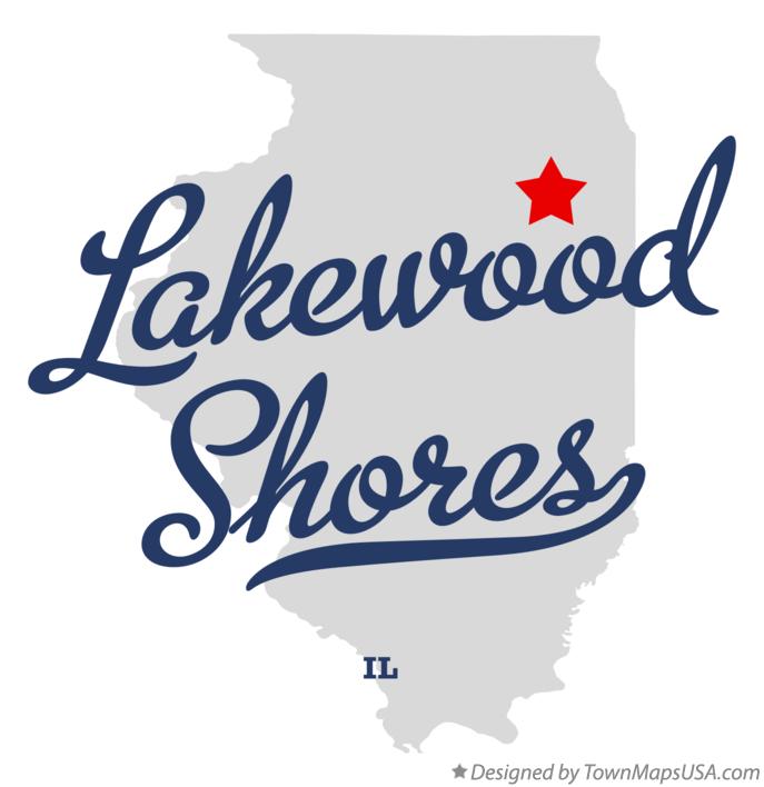 Map of Lakewood Shores Illinois IL