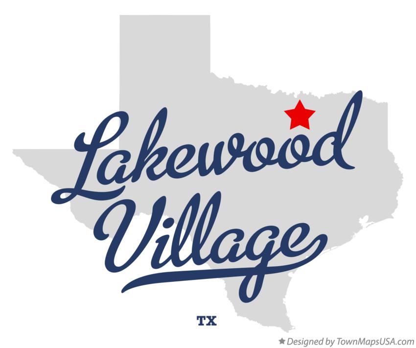 Map of Lakewood Village Texas TX