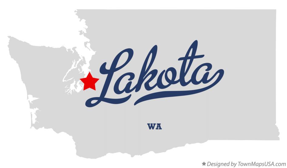 Map of Lakota Washington WA