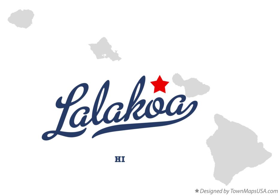 Map of Lalakoa Hawaii HI