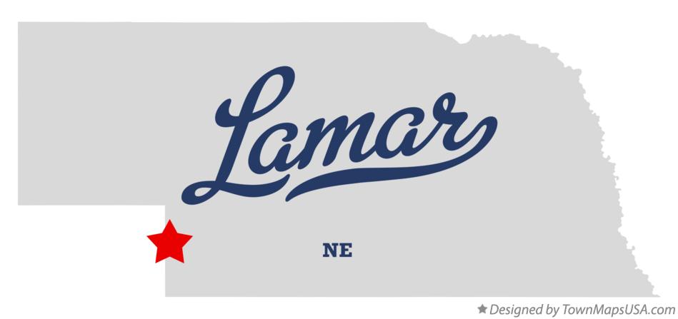 Map of Lamar Nebraska NE