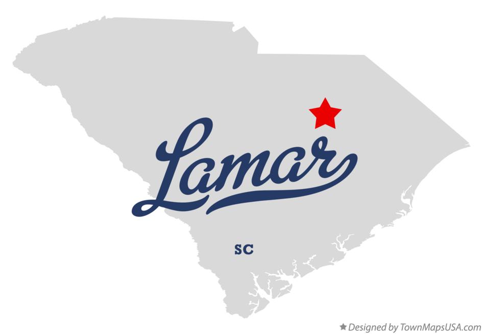 Map of Lamar South Carolina SC