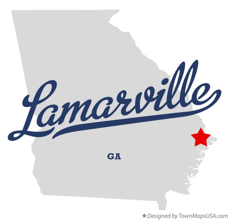 Map of Lamarville Georgia GA