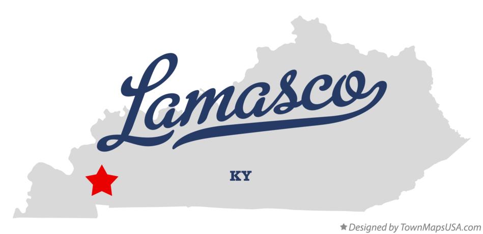 Map of Lamasco Kentucky KY