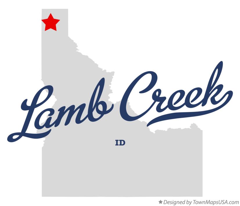 Map of Lamb Creek Idaho ID