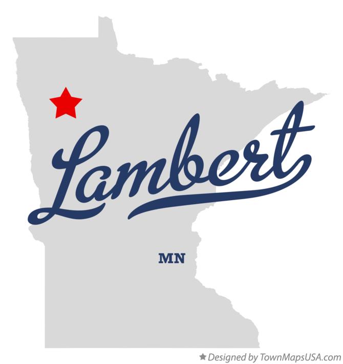 Map of Lambert Minnesota MN